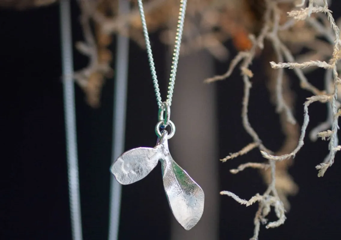 Seedling Pendant - Sterling Silver sold by Sophie Divett Jewelry