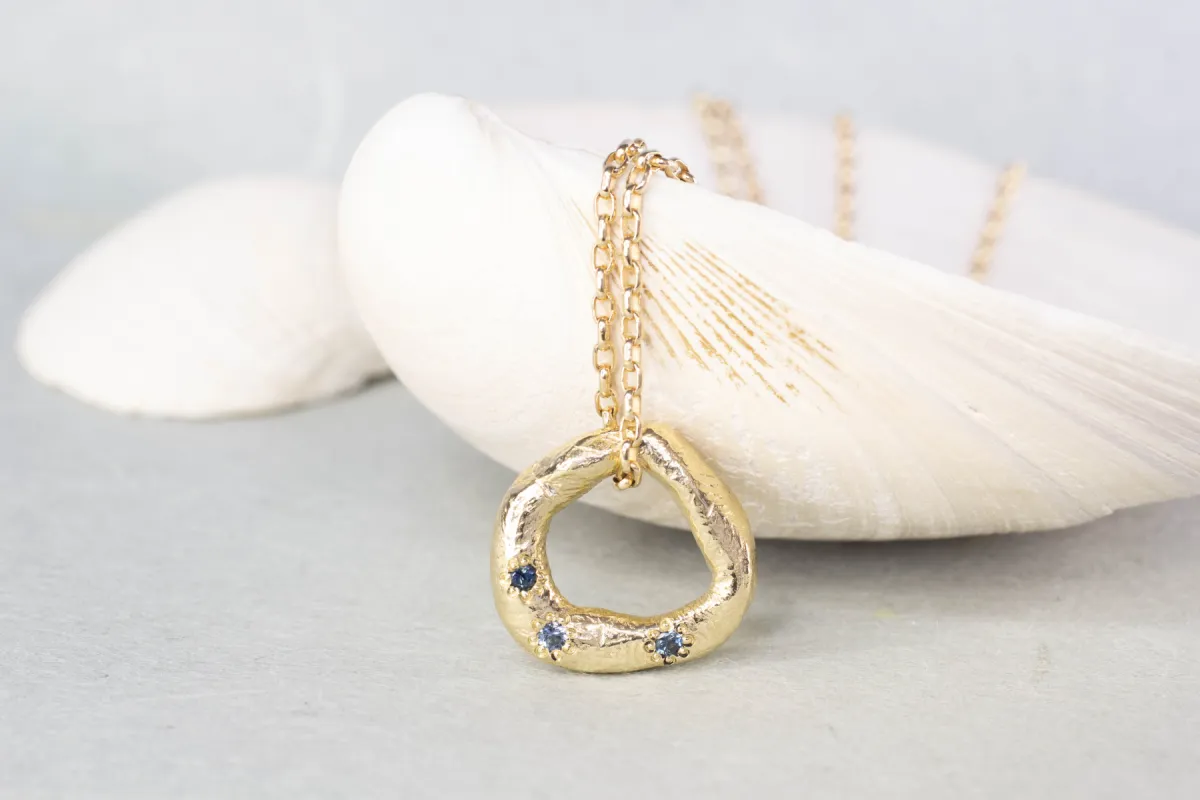 Circle Pendant - Large - Yellow Gold sold by Sophie Divett Jewelry