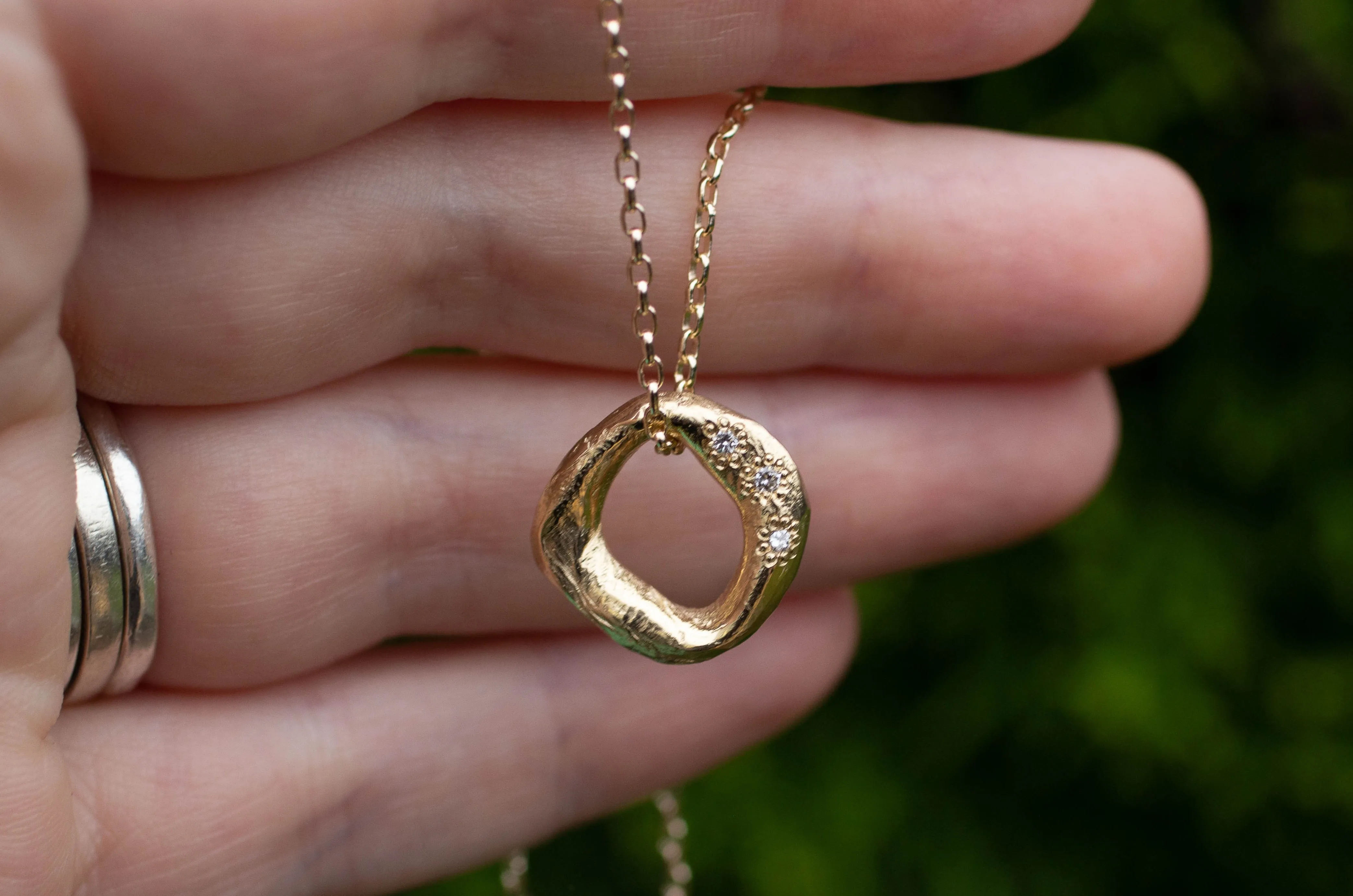 Circle Pendant - Large - Yellow Gold sold by Sophie Divett Jewelry product image thumbnail 4