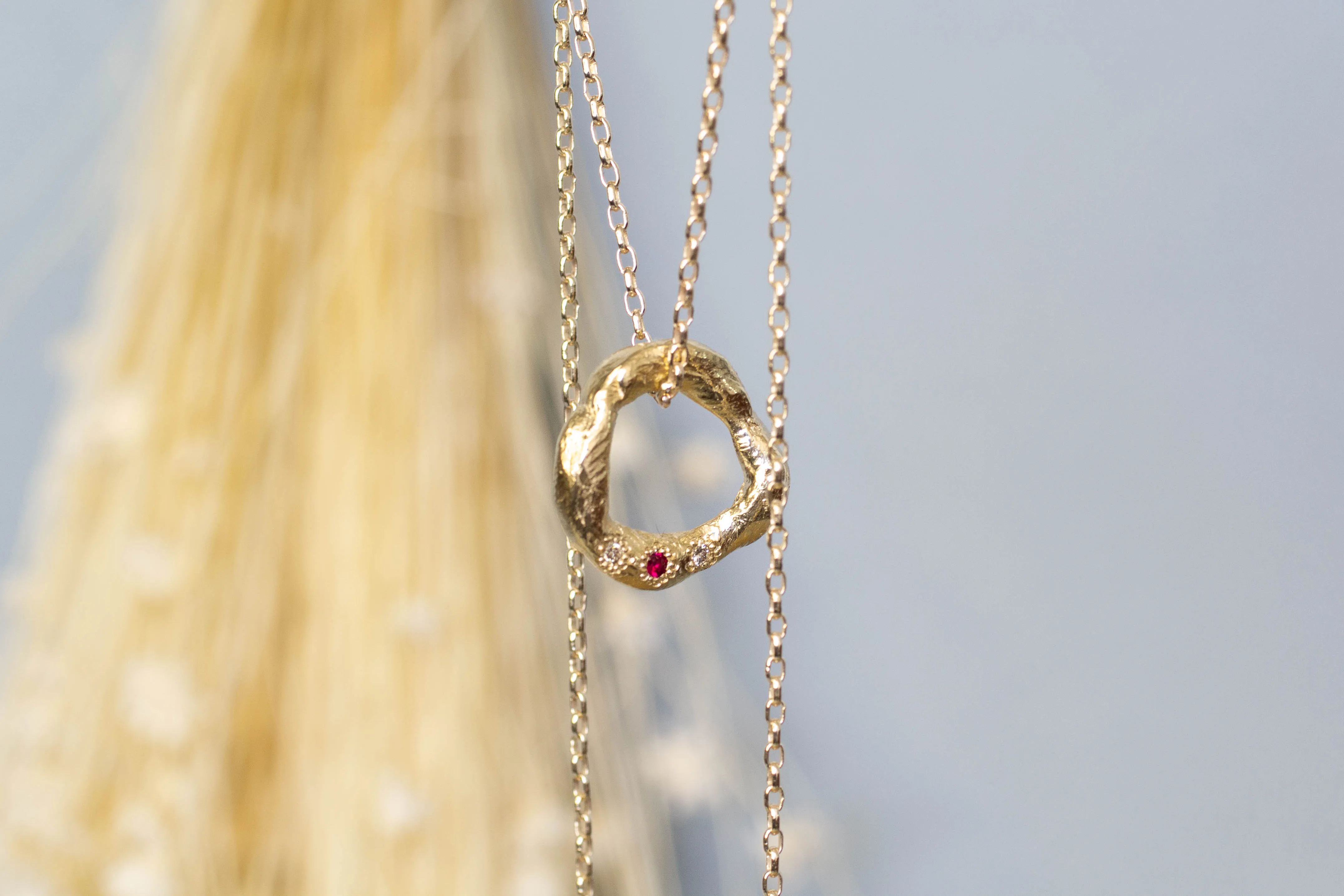 Circle Pendant - Large - Yellow Gold sold by Sophie Divett Jewelry product image thumbnail 2