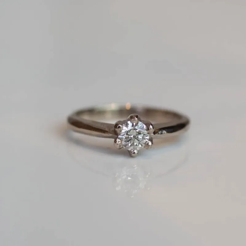 Pura Ring - White Gold with Diamond sold by Sophie Divett Jewelry