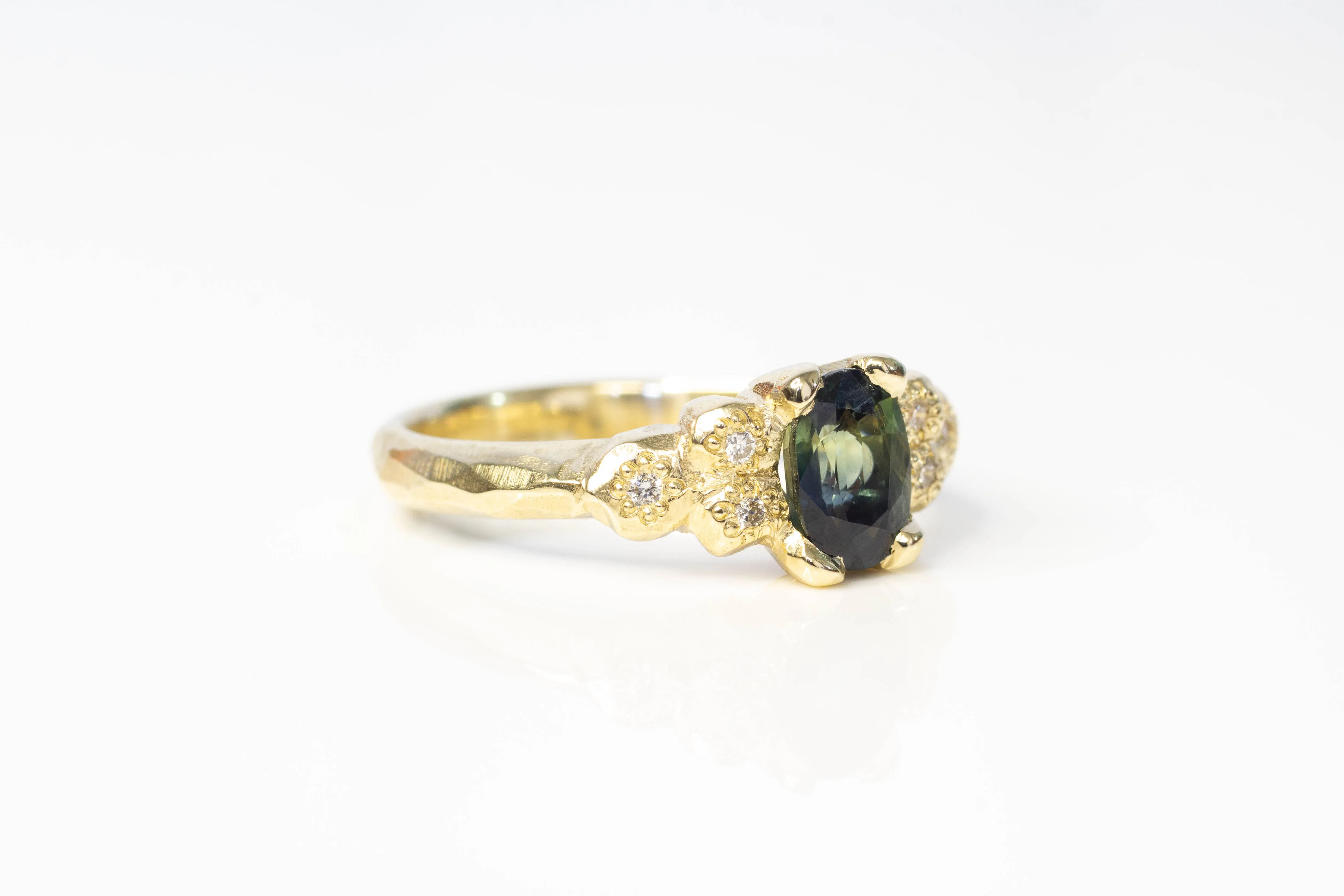 Oasis Ring - 9ct Yellow Gold with Green Sapphire sold by Sophie Divett Jewelry product image thumbnail 4
