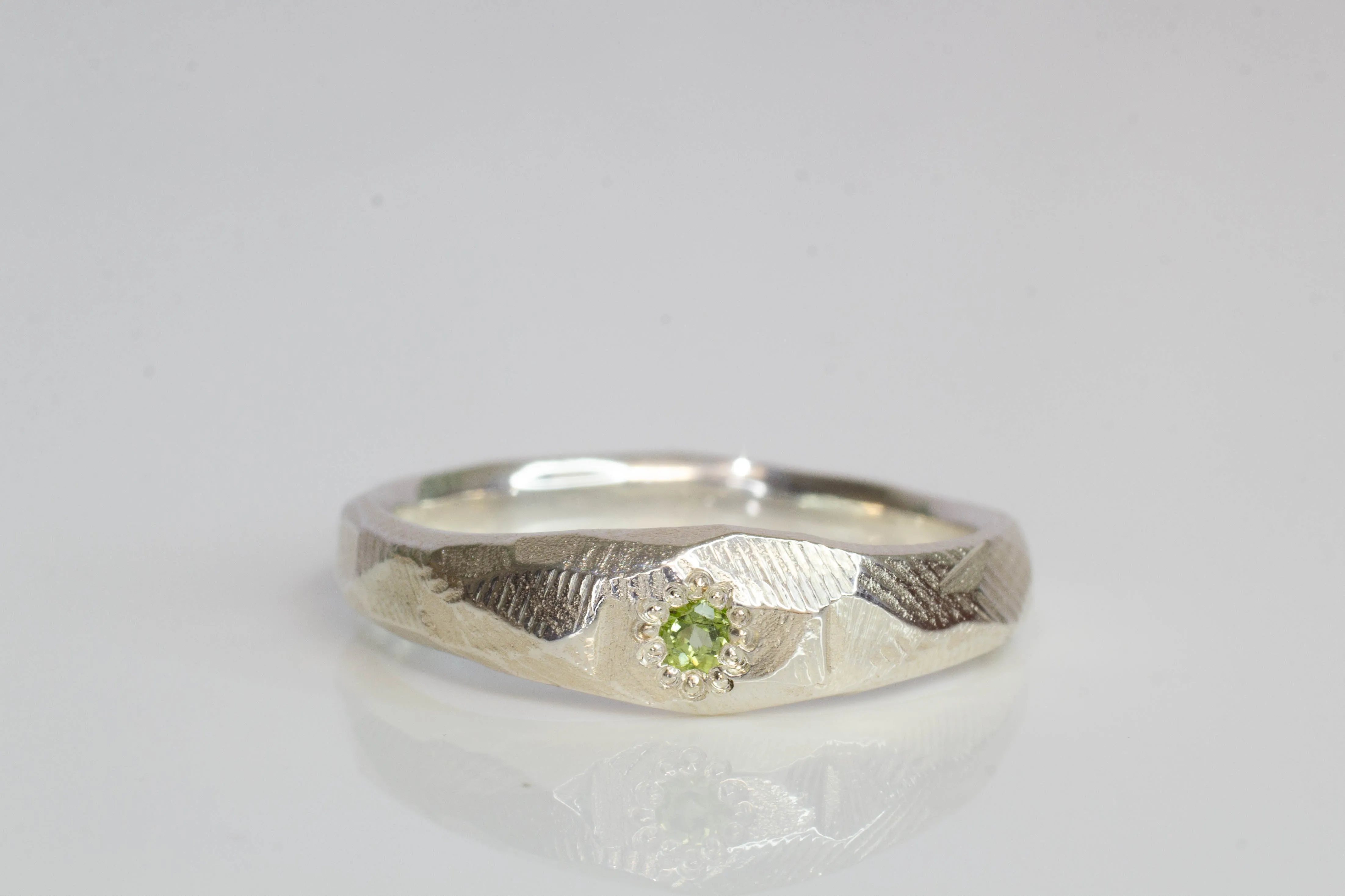 Hestia Ring - Sterling Silver with Peridot sold by Sophie Divett Jewelry product image thumbnail 3