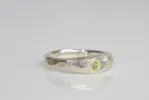 Hestia Ring - Sterling Silver with Peridot sold by Sophie Divett Jewelry