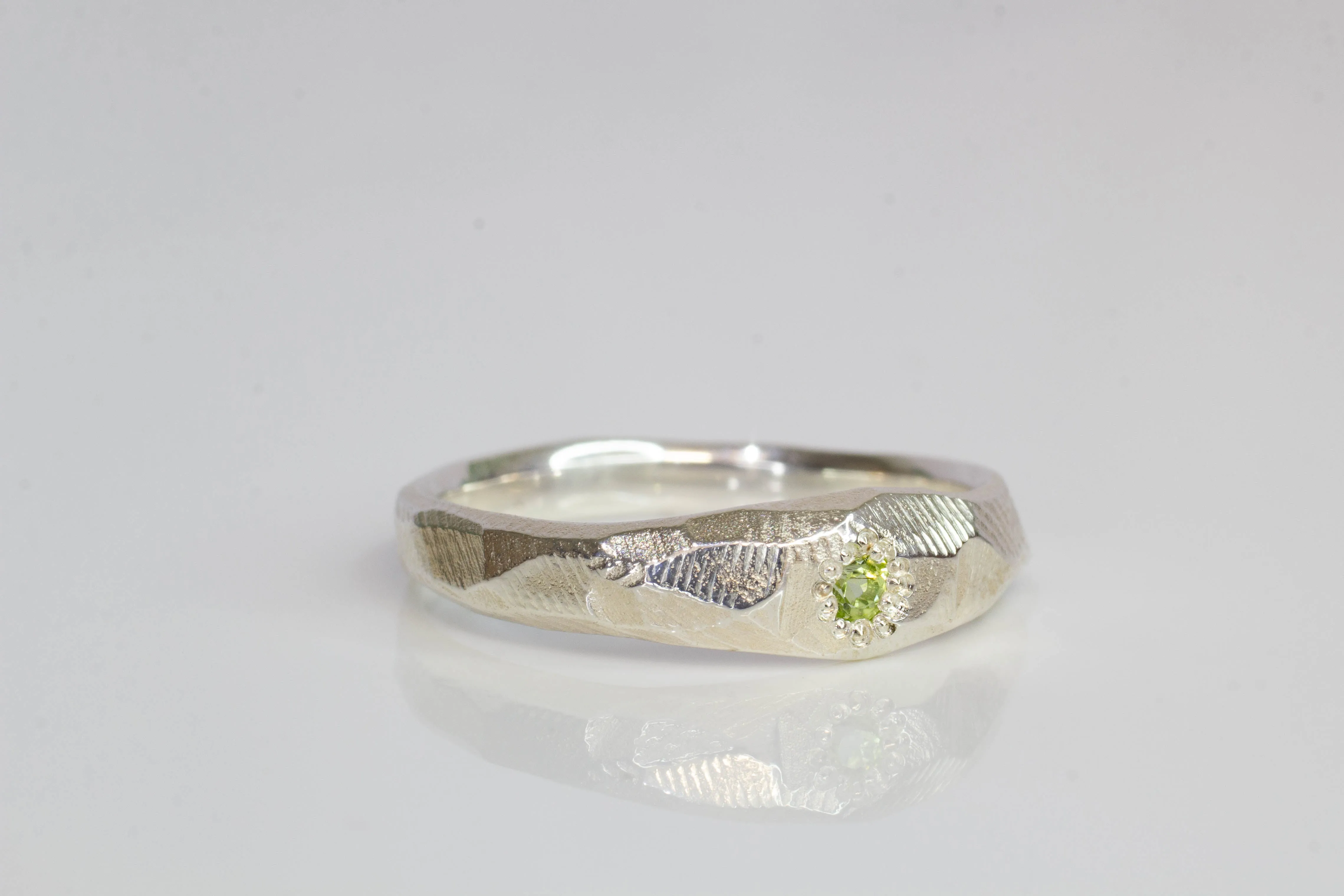 Hestia Ring - Sterling Silver with Peridot sold by Sophie Divett Jewelry product image thumbnail 4