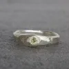 Hestia Ring - Sterling Silver with Peridot sold by Sophie Divett Jewelry