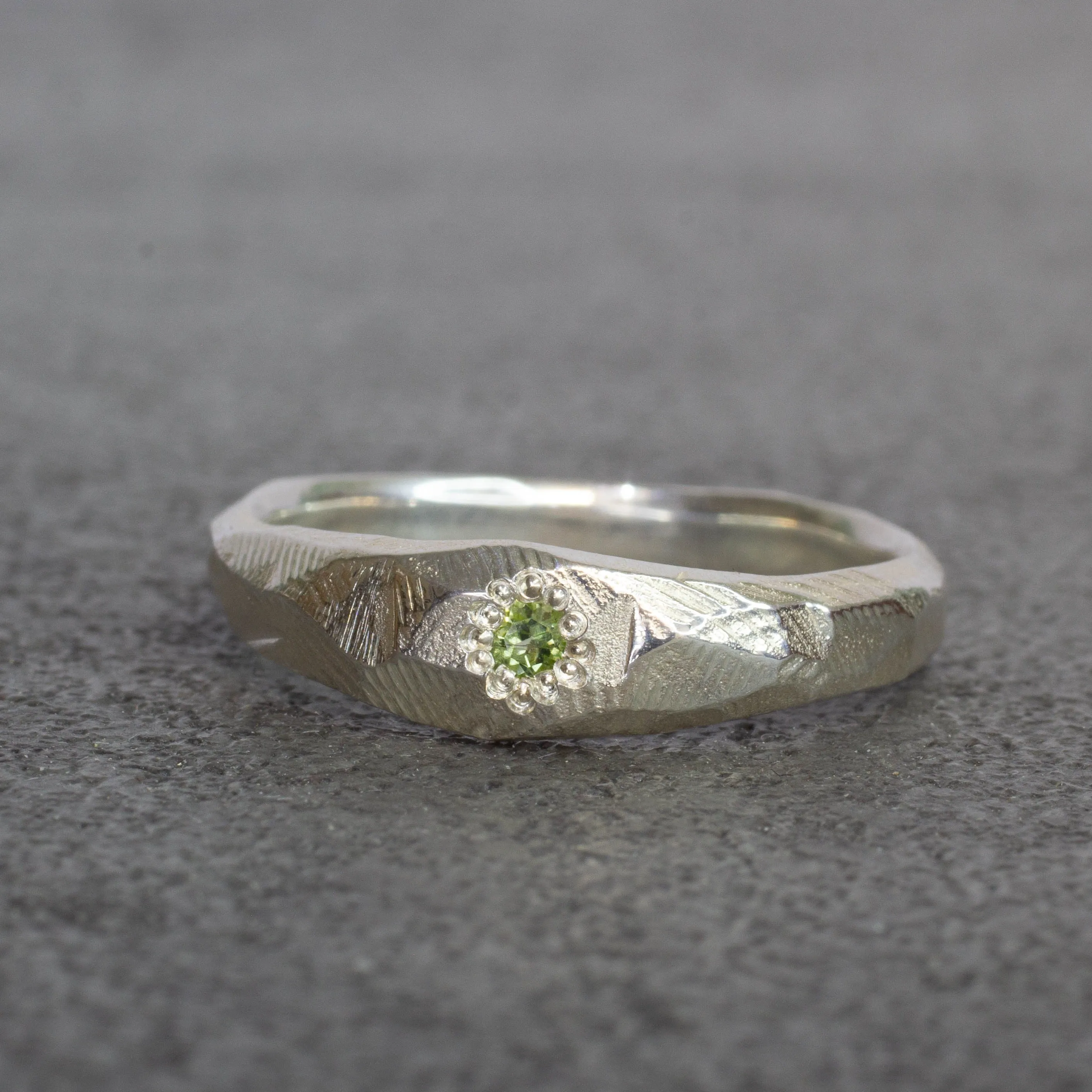Hestia Ring - Sterling Silver with Peridot sold by Sophie Divett Jewelry product image thumbnail 2