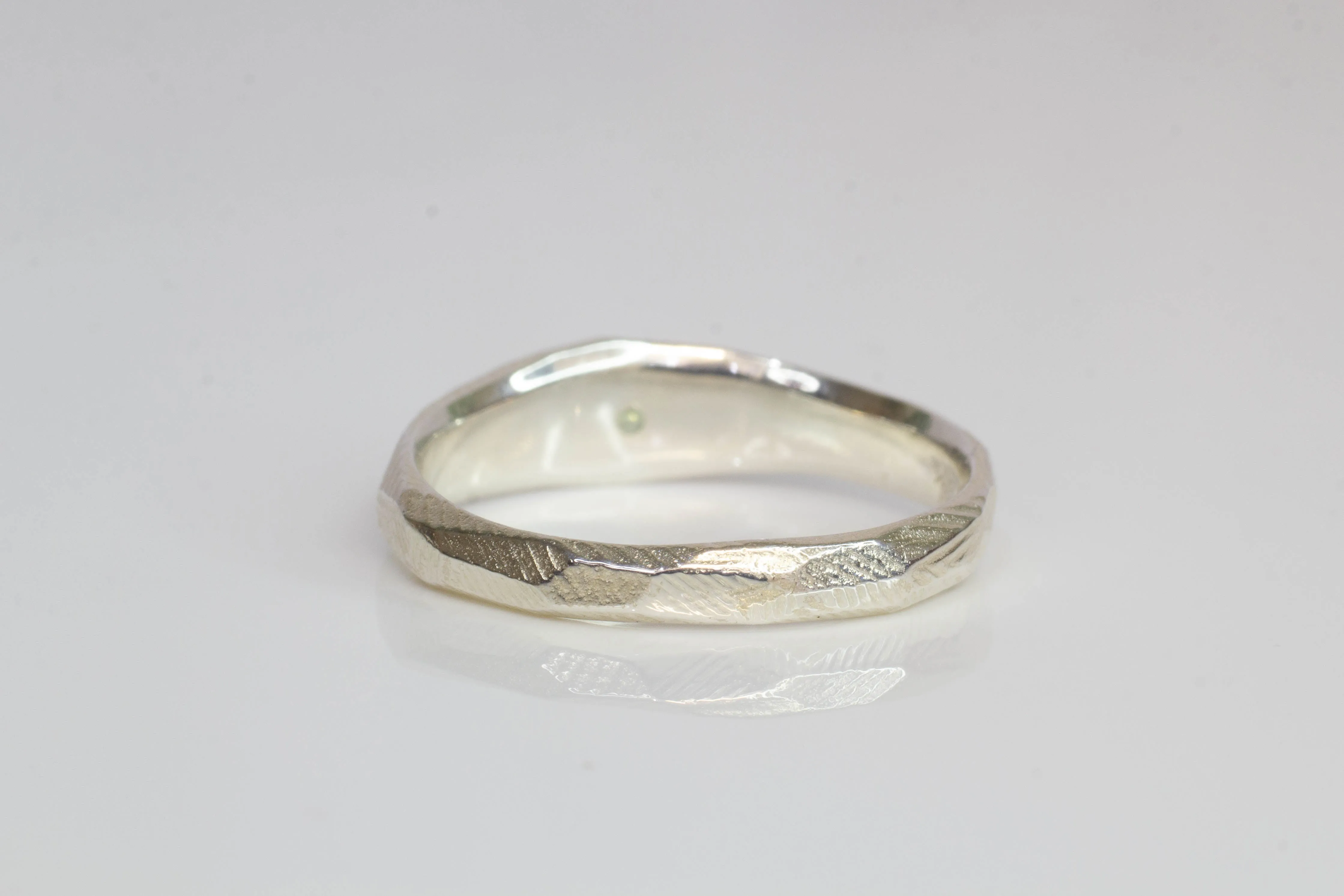 Hestia Ring - Sterling Silver with Peridot sold by Sophie Divett Jewelry product image thumbnail 5