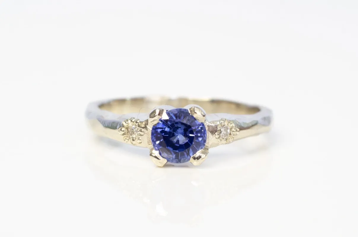 Mira Ring - 14ct White Gold with  0.93ct Ceylon Sapphire sold by Sophie Divett Jewelry
