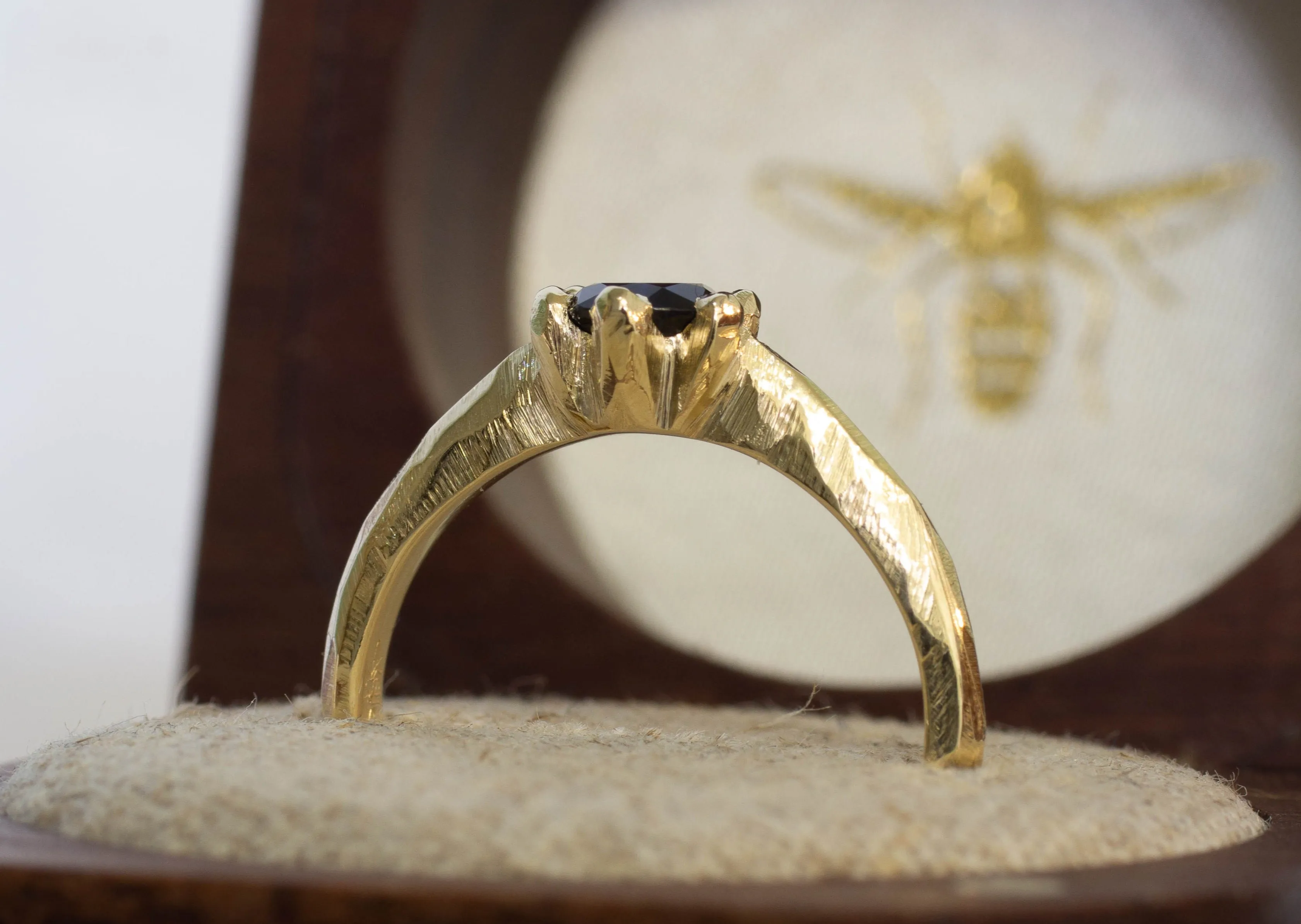 Vesta Ring - 9ct Yellow Gold with Blue Sapphire sold by Sophie Divett Jewelry product image thumbnail 5