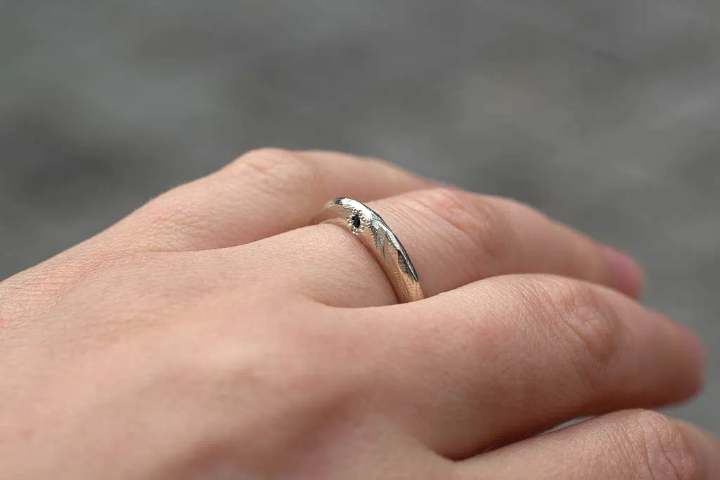 Mountain Ring with Sapphire - Gold sold by Sophie Divett Jewelry product image thumbnail 4