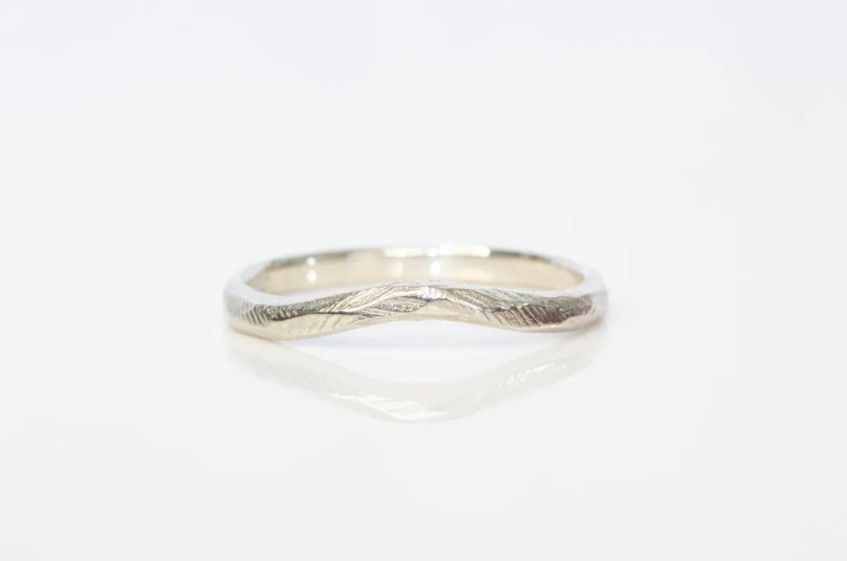 Terra Fitted Band - Narrow - White Gold sold by Sophie Divett Jewelry
