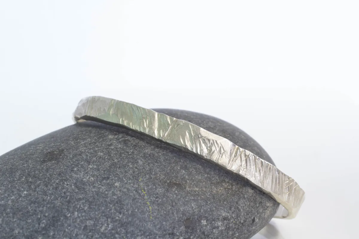 Bark Cuff - Sterling Silver sold by Sophie Divett Jewelry