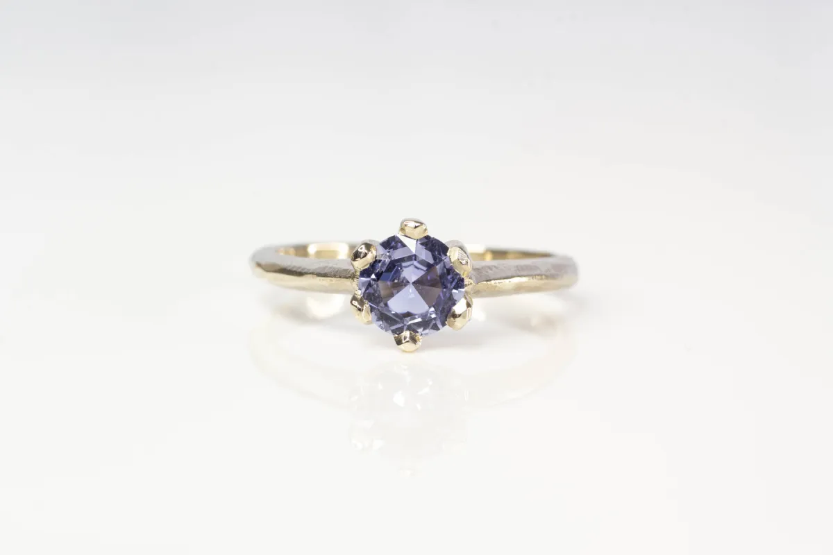 Vesta Ring - 14ct White Gold with Ceylon Sapphire sold by Sophie Divett Jewelry
