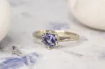 Vesta Ring - 14ct White Gold with Ceylon Sapphire sold by Sophie Divett Jewelry