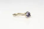 Vesta Ring - 14ct White Gold with Ceylon Sapphire sold by Sophie Divett Jewelry