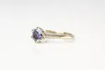 Vesta Ring - 14ct White Gold with Ceylon Sapphire sold by Sophie Divett Jewelry