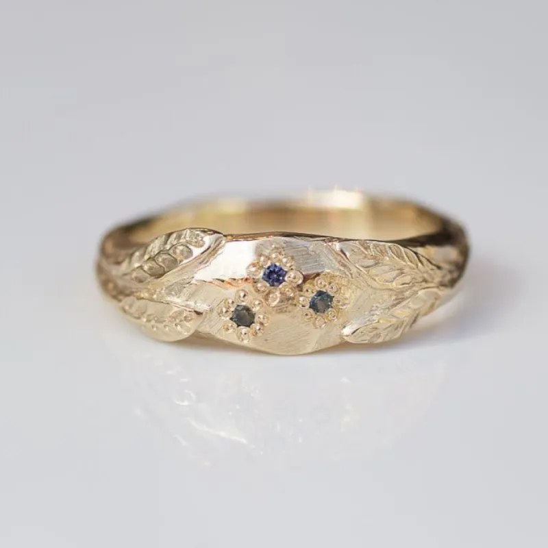 Garden Ring - 9ct Yellow Gold with Sapphires sold by Sophie Divett Jewelry