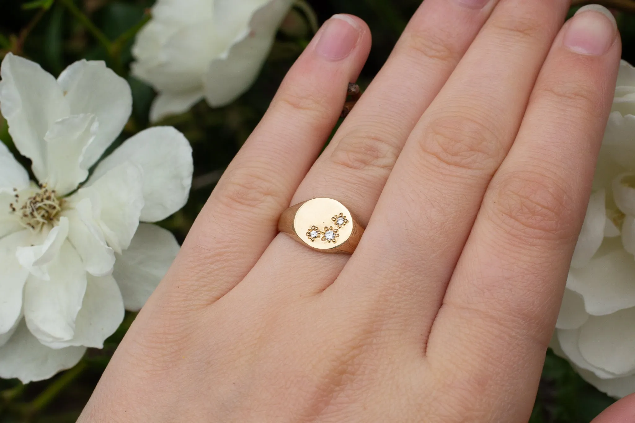 Signet Ring with Gems sold by Sophie Divett Jewelry product image thumbnail 5