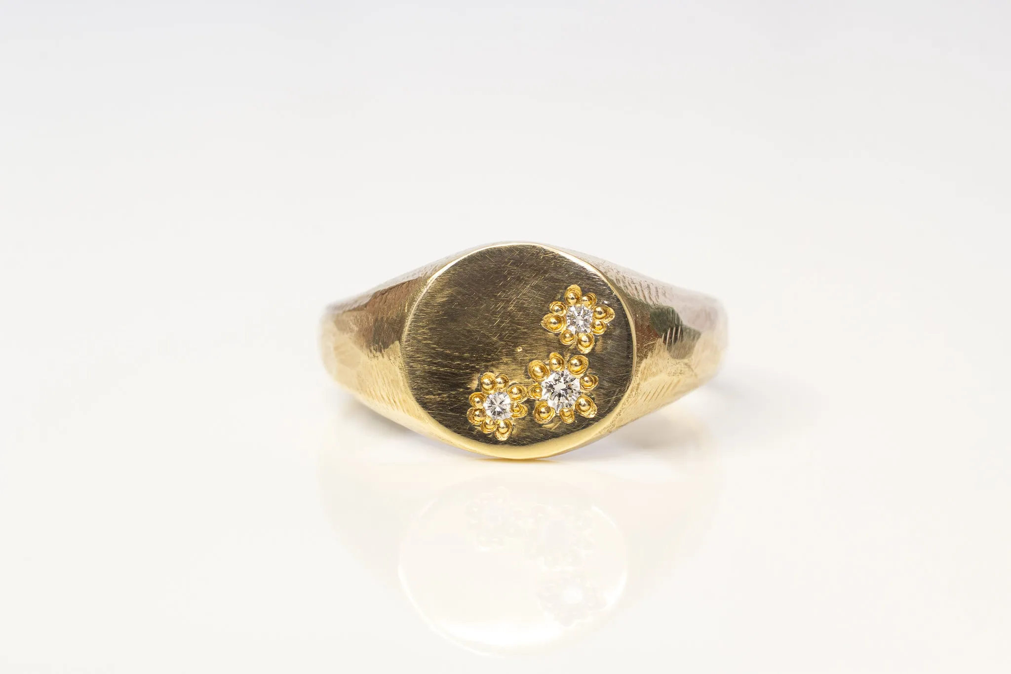 Signet Ring with Gems sold by Sophie Divett Jewelry product image thumbnail 2