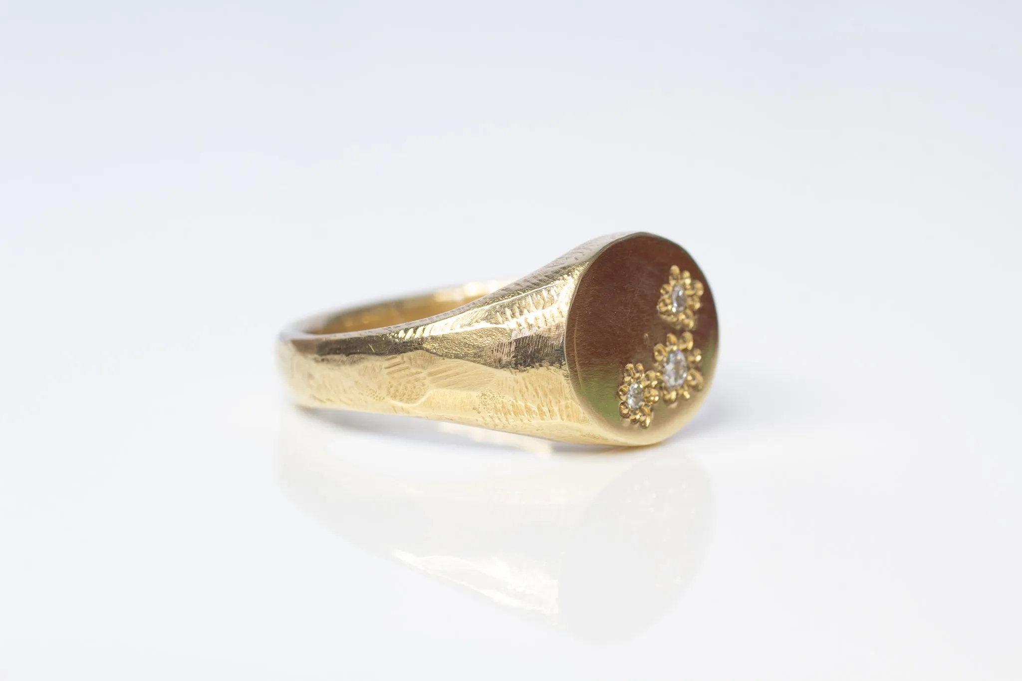 Signet Ring with Gems sold by Sophie Divett Jewelry product image thumbnail 3