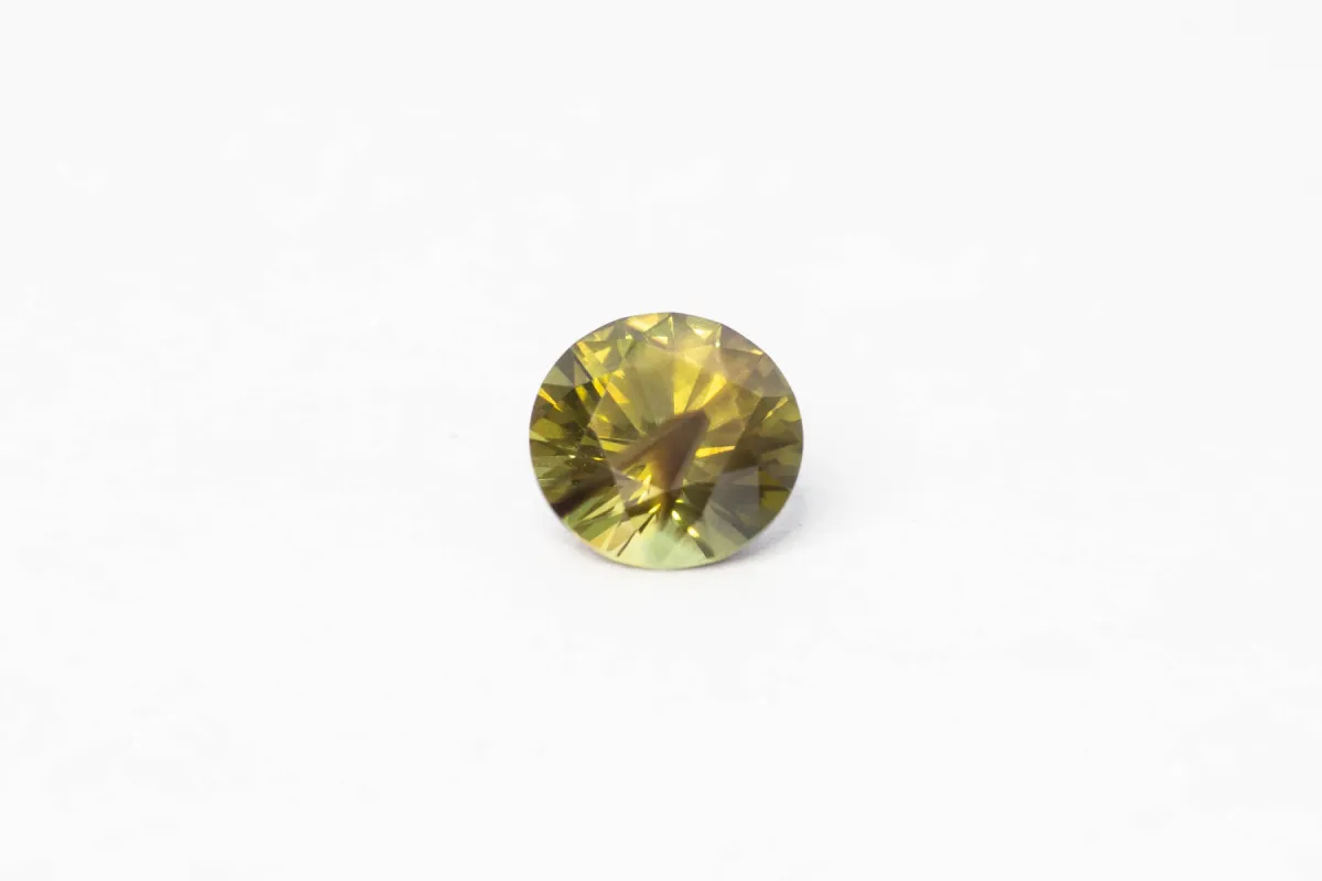 7mm Sapphire: 1.56ct Round - Green sold by Sophie Divett Jewelry