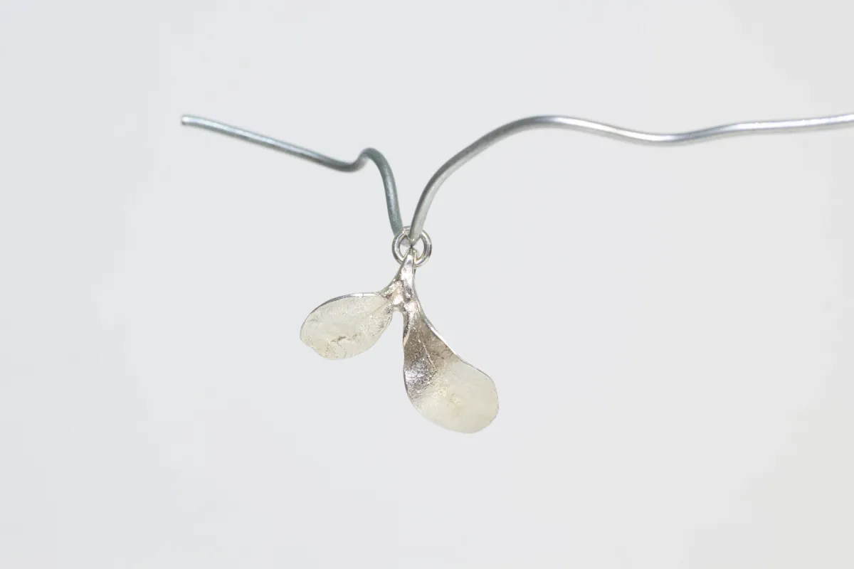 Seedling Leaf Charm - Sterling Silver sold by Sophie Divett Jewelry