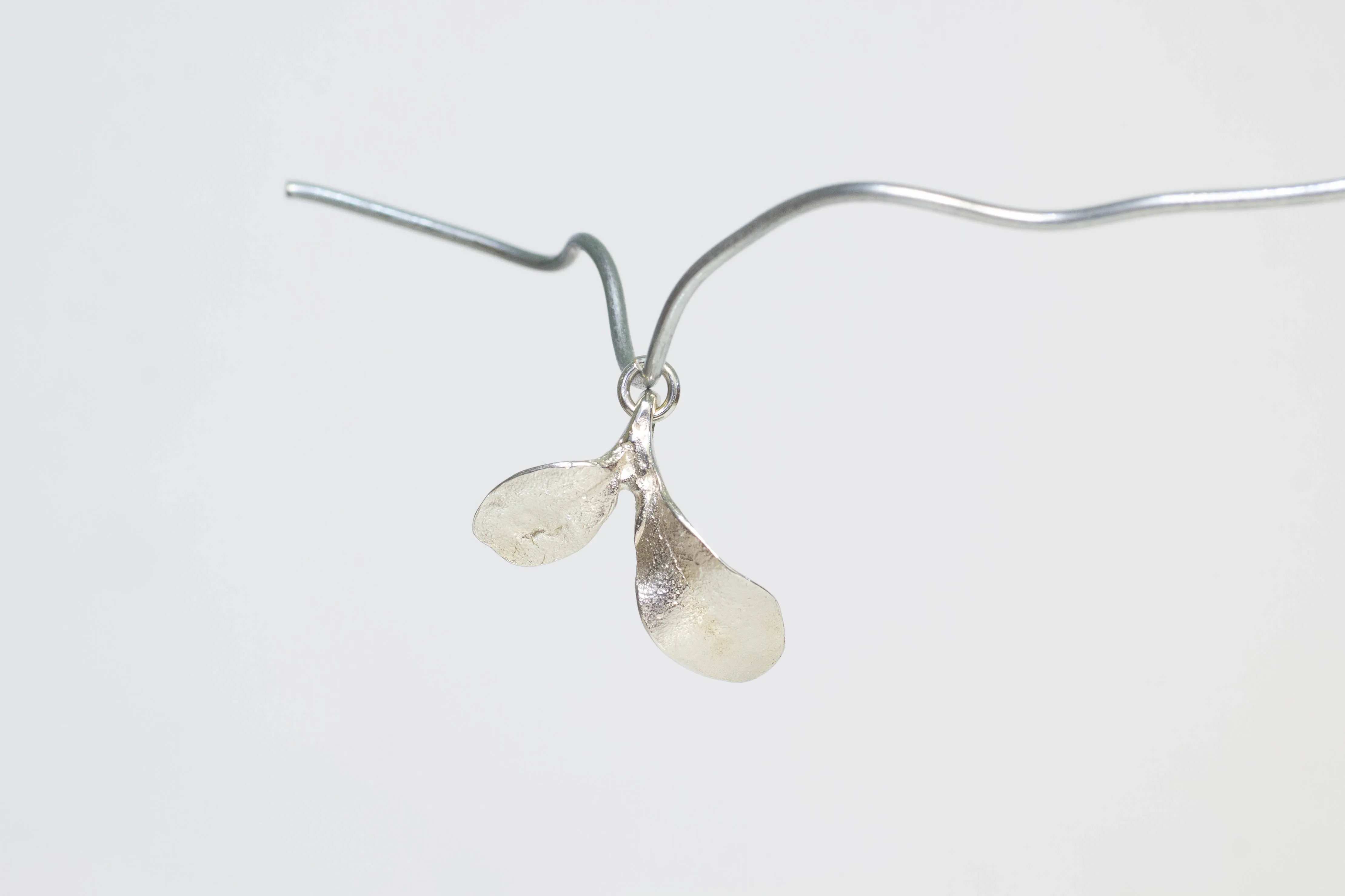 Seedling Leaf Charm - Sterling Silver sold by Sophie Divett Jewelry