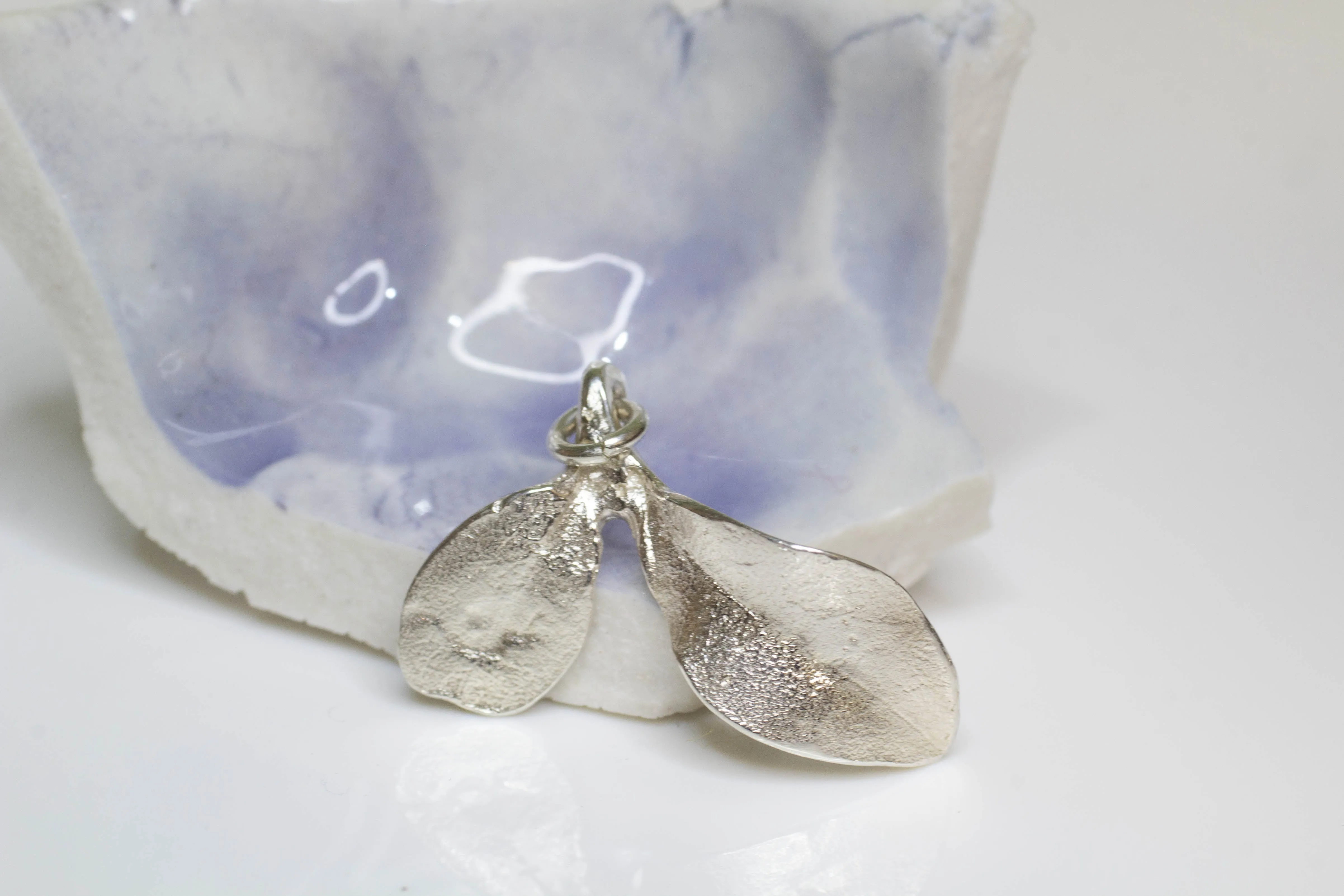 Seedling Leaf Charm - Sterling Silver sold by Sophie Divett Jewelry product image thumbnail 2