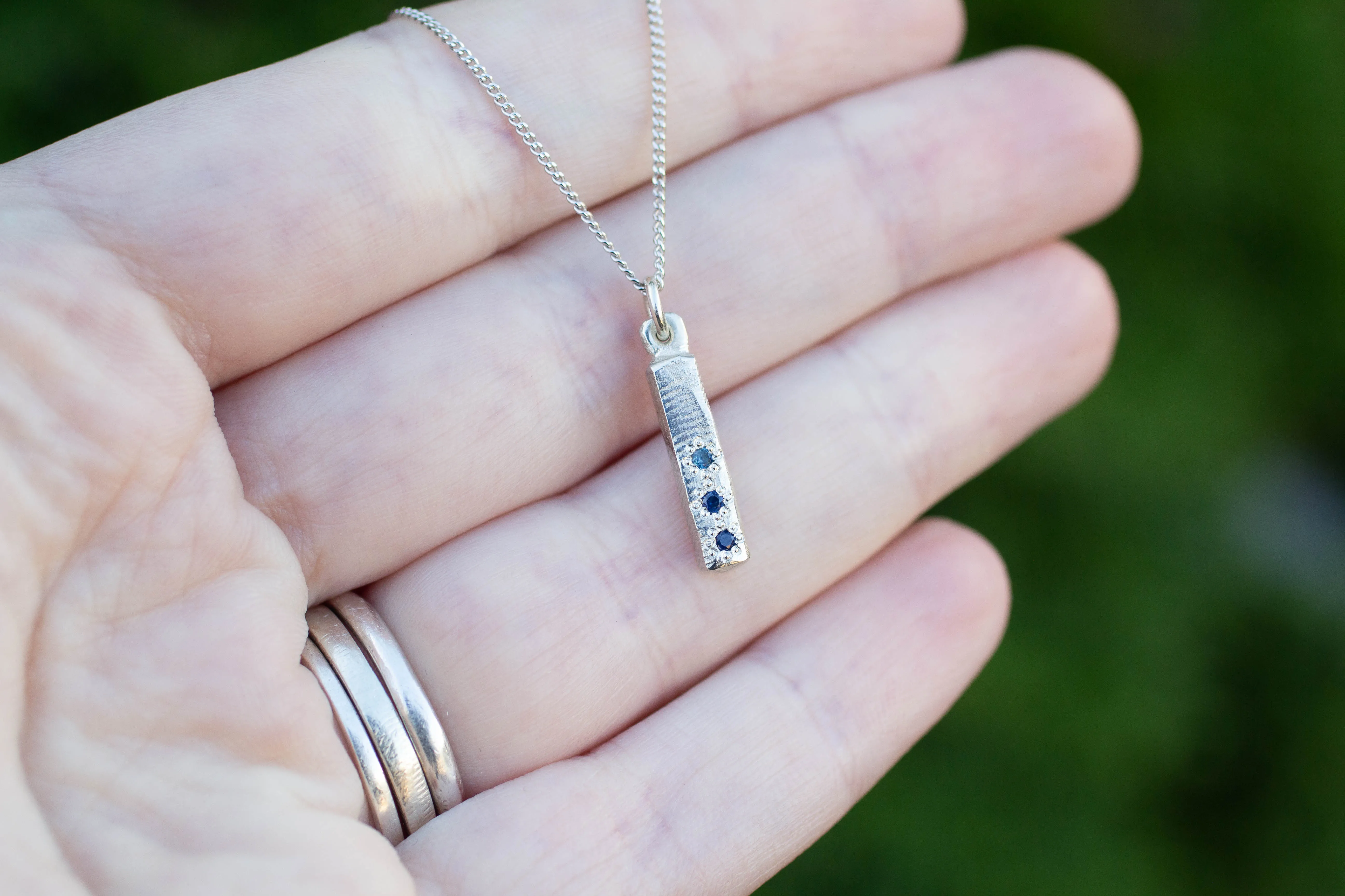 Pillar Pendant - White Gold sold by Sophie Divett Jewelry product image thumbnail 3