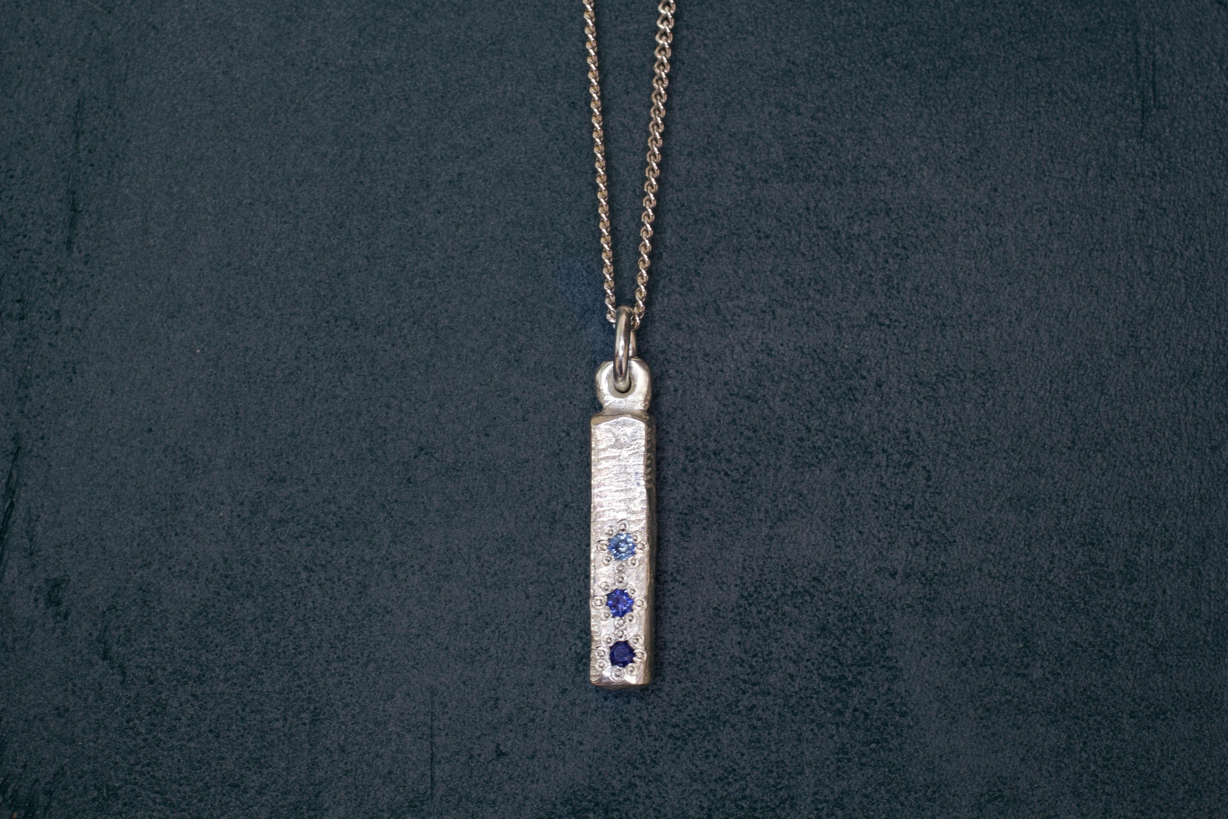 Pillar Pendant - White Gold sold by Sophie Divett Jewelry product image thumbnail 5