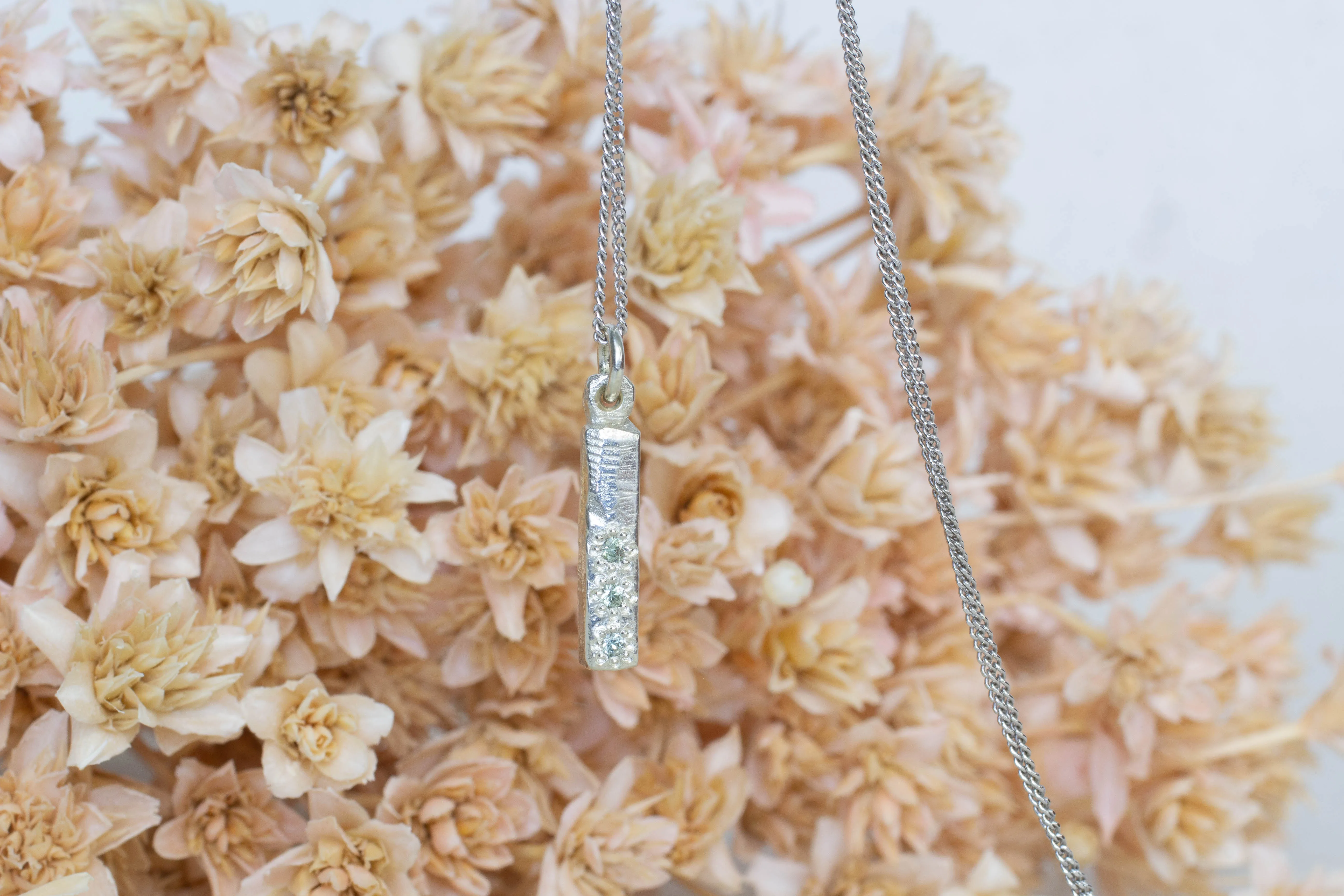 Pillar Pendant - White Gold sold by Sophie Divett Jewelry product image thumbnail 4