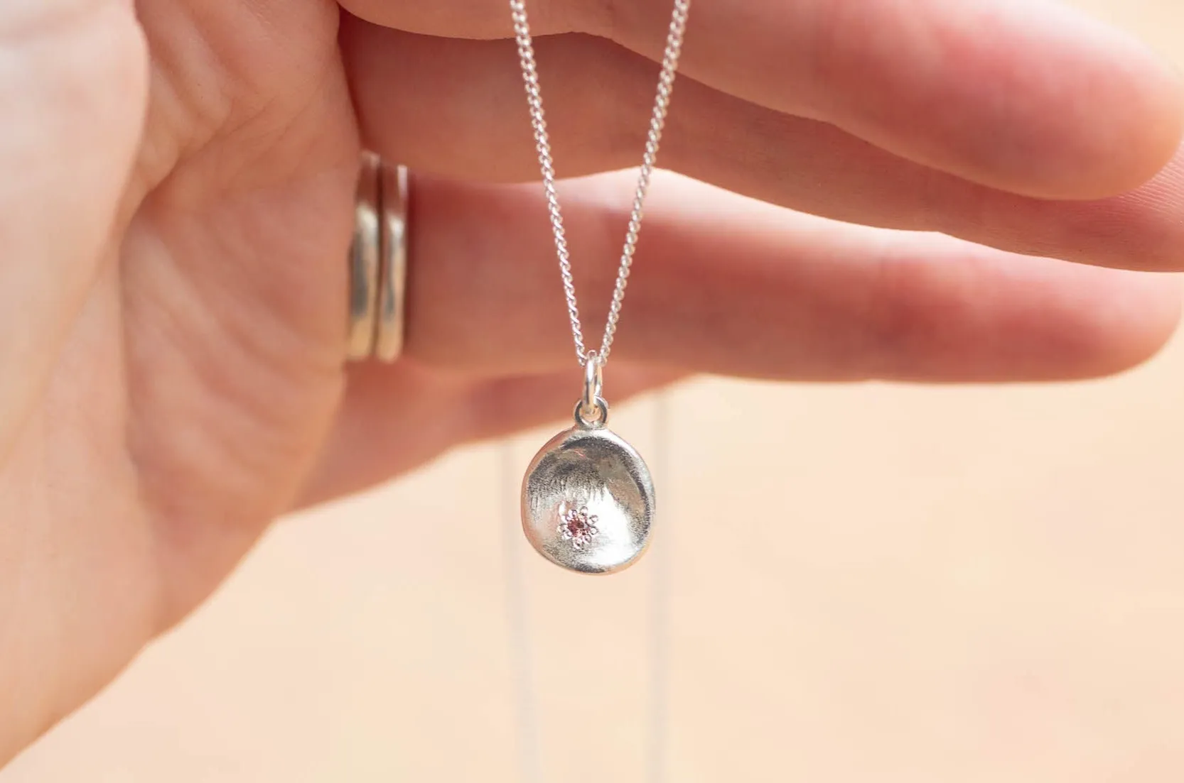 Water Drop Pendant - Sterling Silver sold by Sophie Divett Jewelry product image thumbnail 2