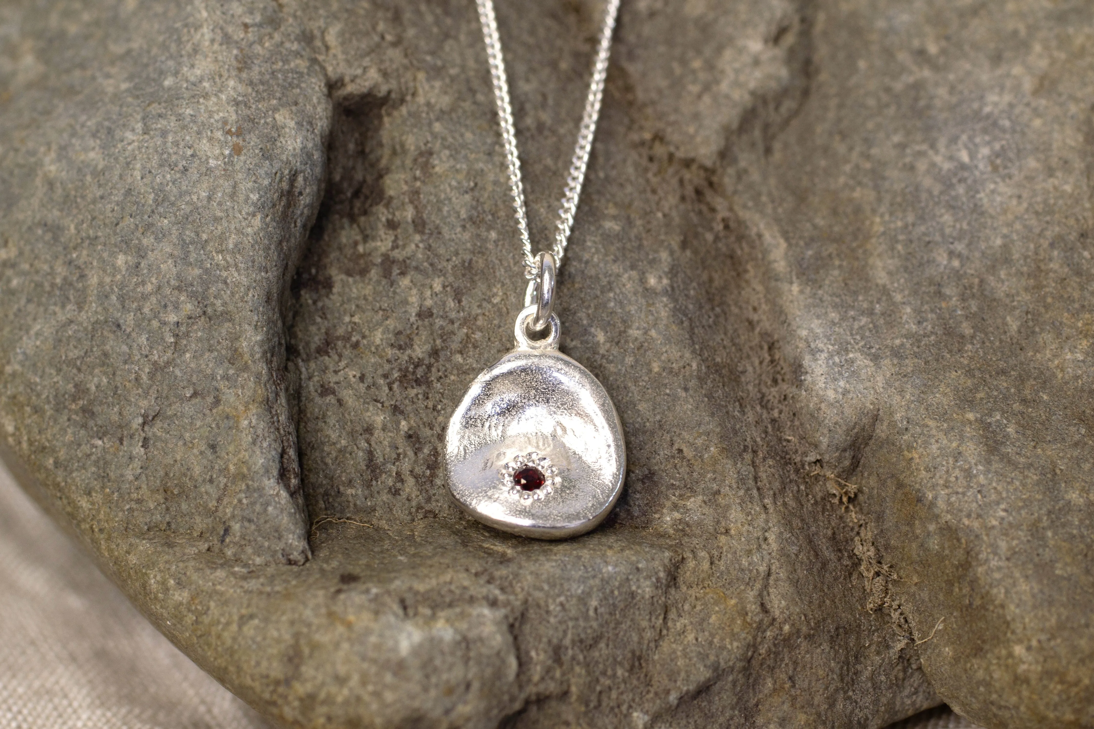 Water Drop Pendant - Sterling Silver sold by Sophie Divett Jewelry
