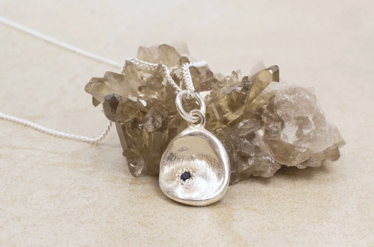 Water Drop Pendant - Sterling Silver sold by Sophie Divett Jewelry product image thumbnail 5