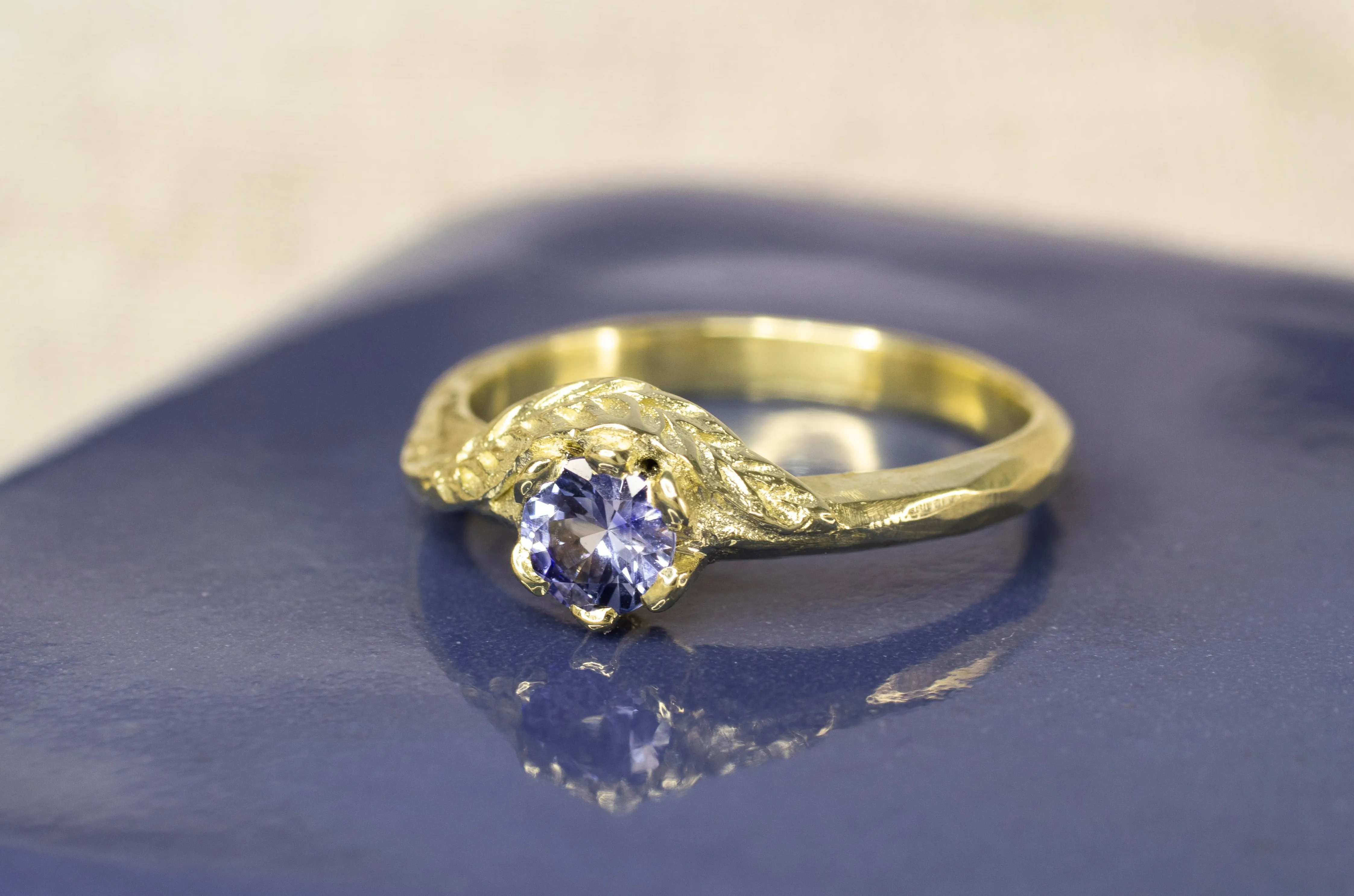Cybele Ring - 14ct Yellow Gold with Ceylon Sapphire sold by Sophie Divett Jewelry product image thumbnail 3
