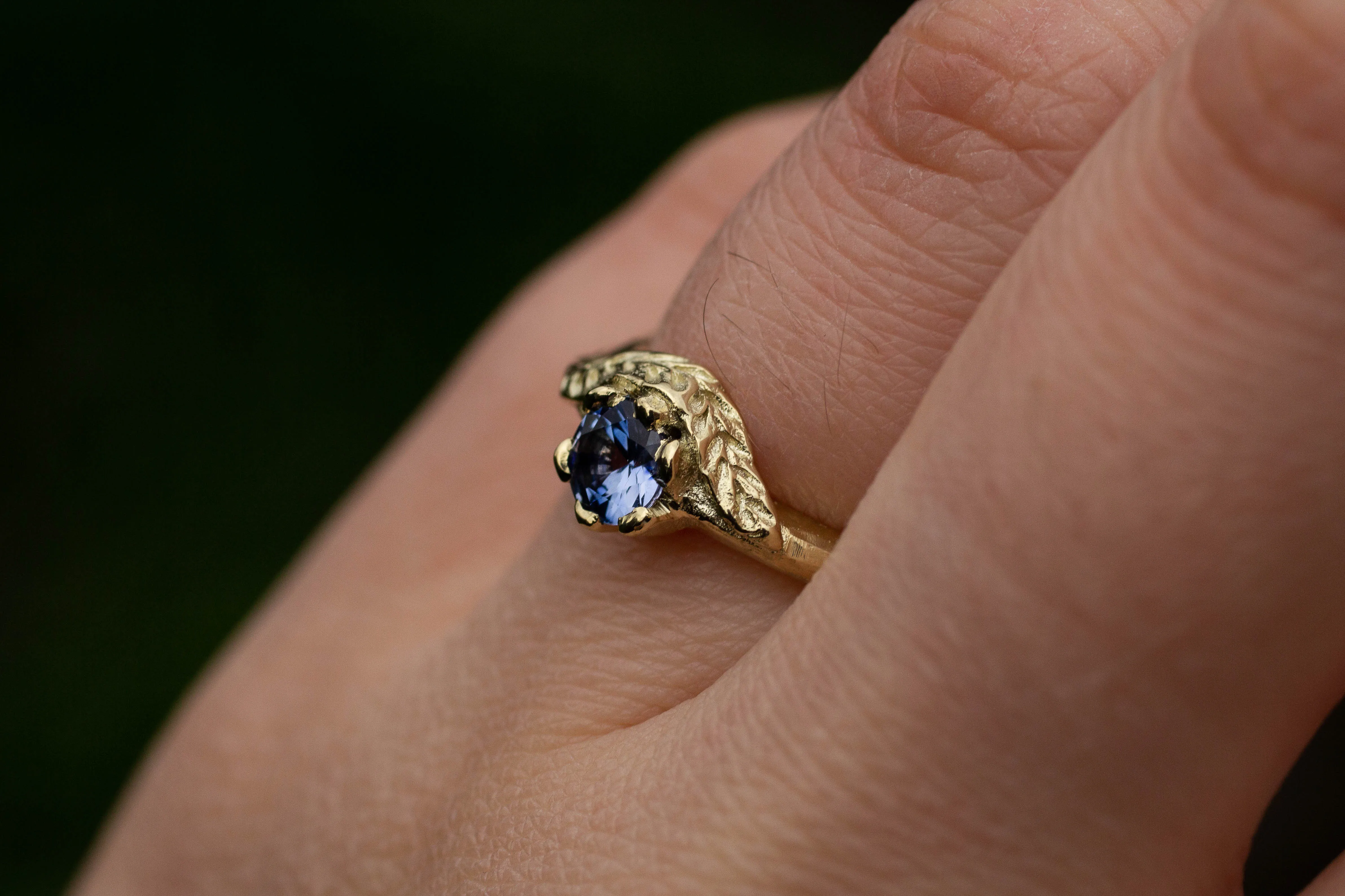 Cybele Ring - 14ct Yellow Gold with Ceylon Sapphire sold by Sophie Divett Jewelry product image thumbnail 4
