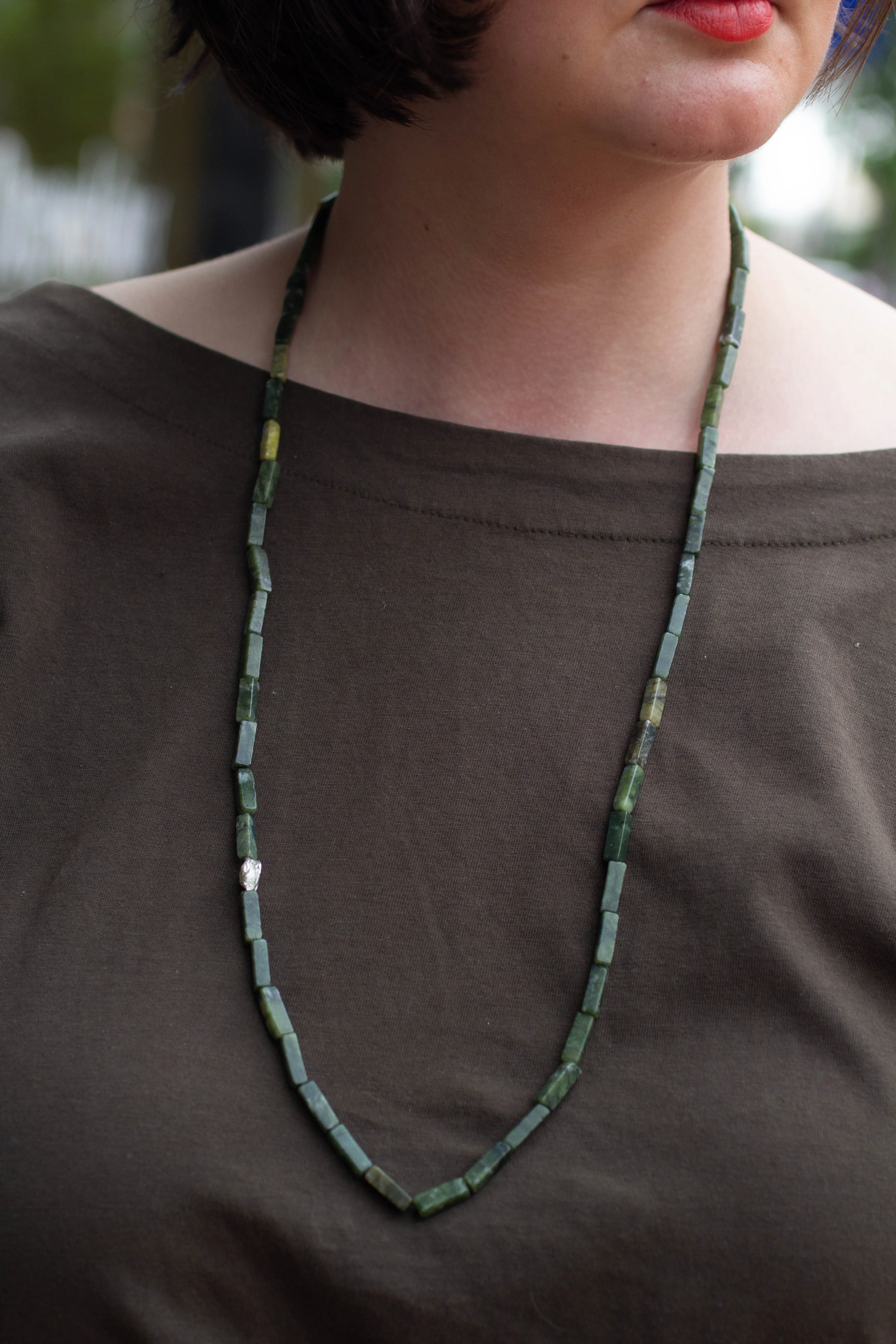 Neptune Necklace - Mid-Green Serpentine sold by Sophie Divett Jewelry product image thumbnail 5