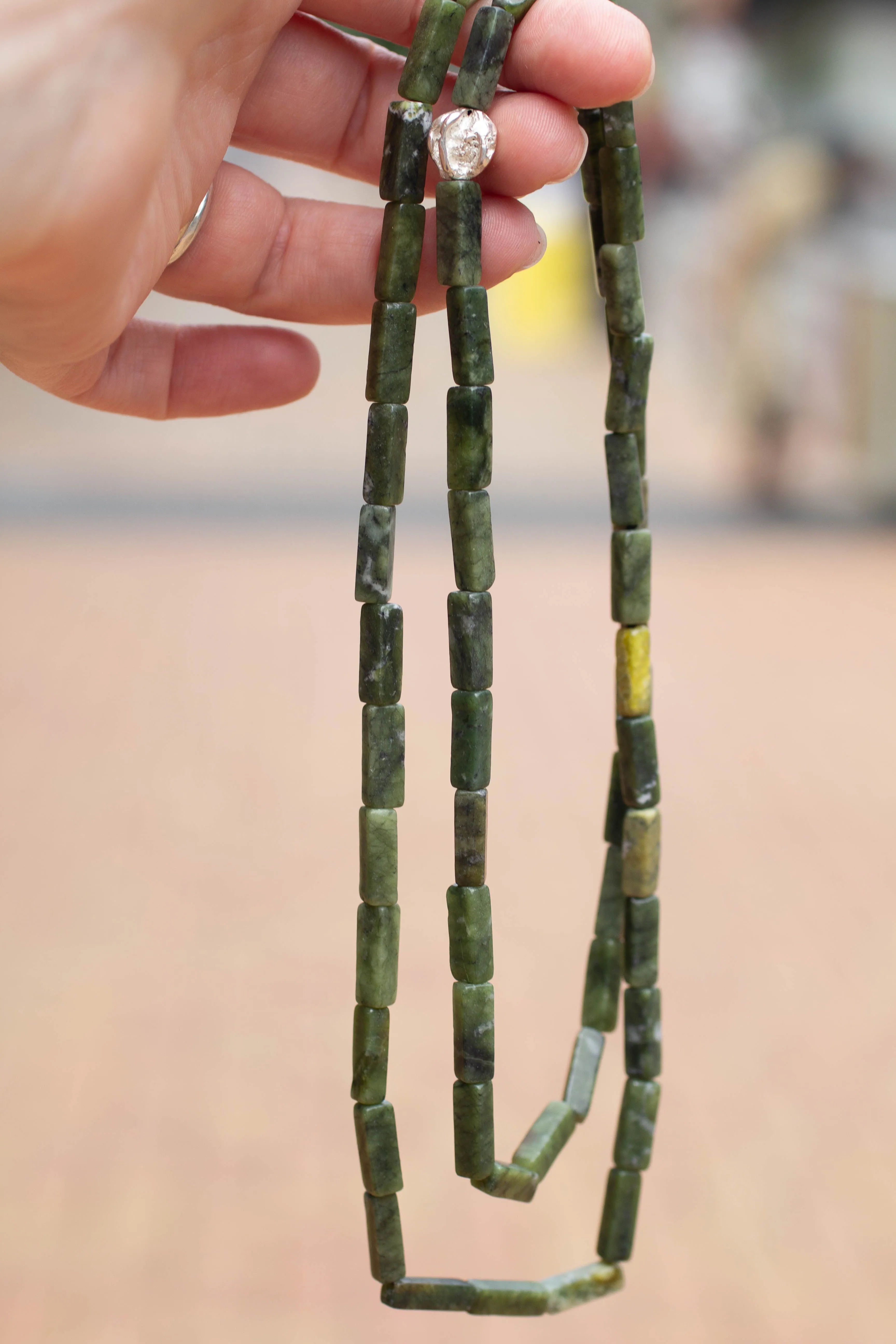 Neptune Necklace - Mid-Green Serpentine sold by Sophie Divett Jewelry product image thumbnail 3