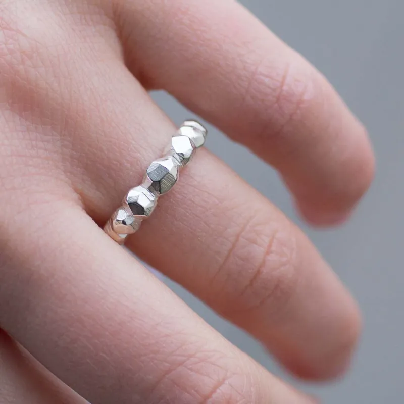 Boulder Ring - Sterling Silver sold by Sophie Divett Jewelry
