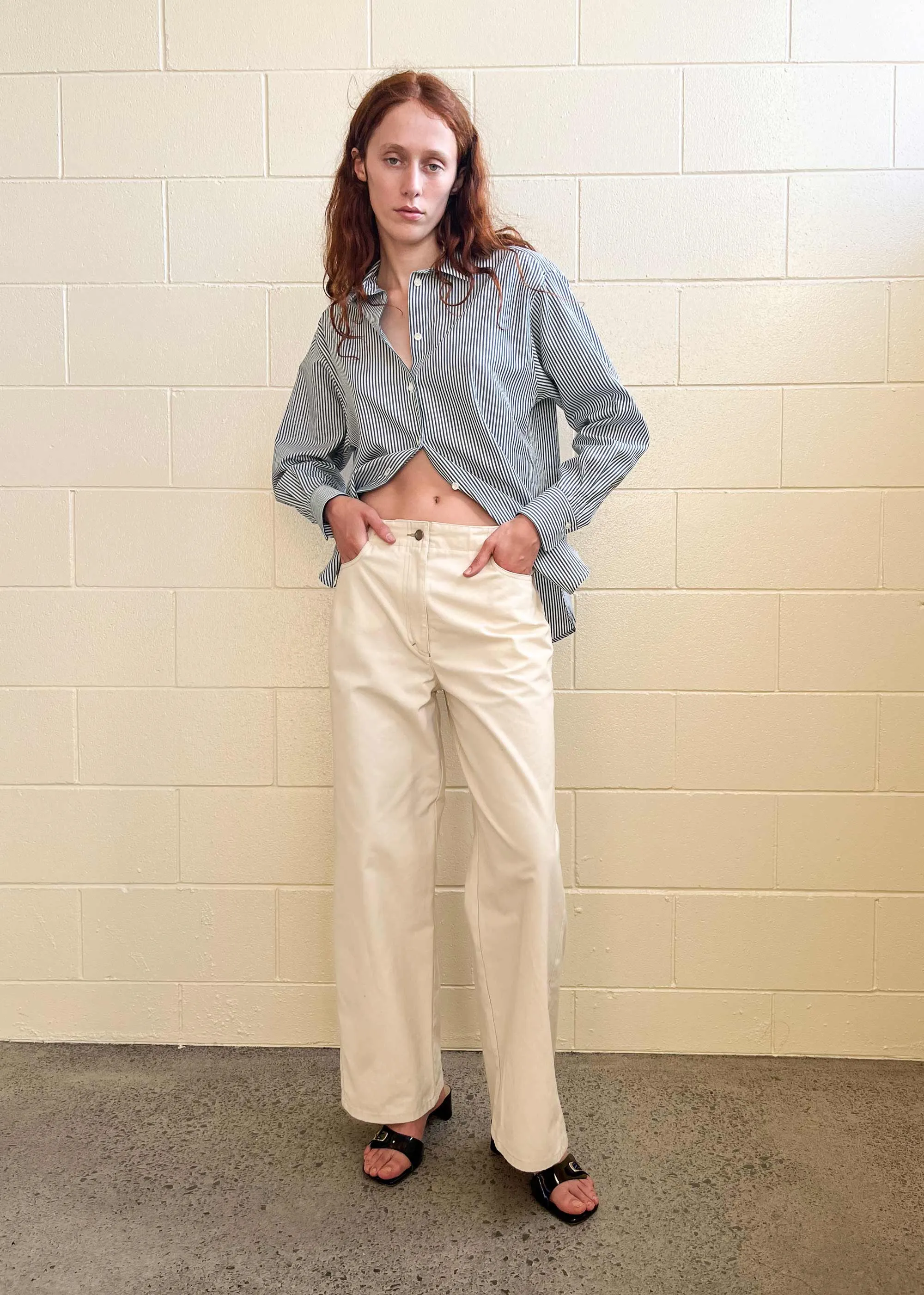 Maryse Shirt Green Stripe (Sample) sold by Penny Sage product image thumbnail 2