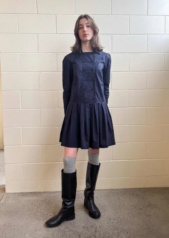 Iris Mini Dress Navy (Archive) sold by Penny Sage