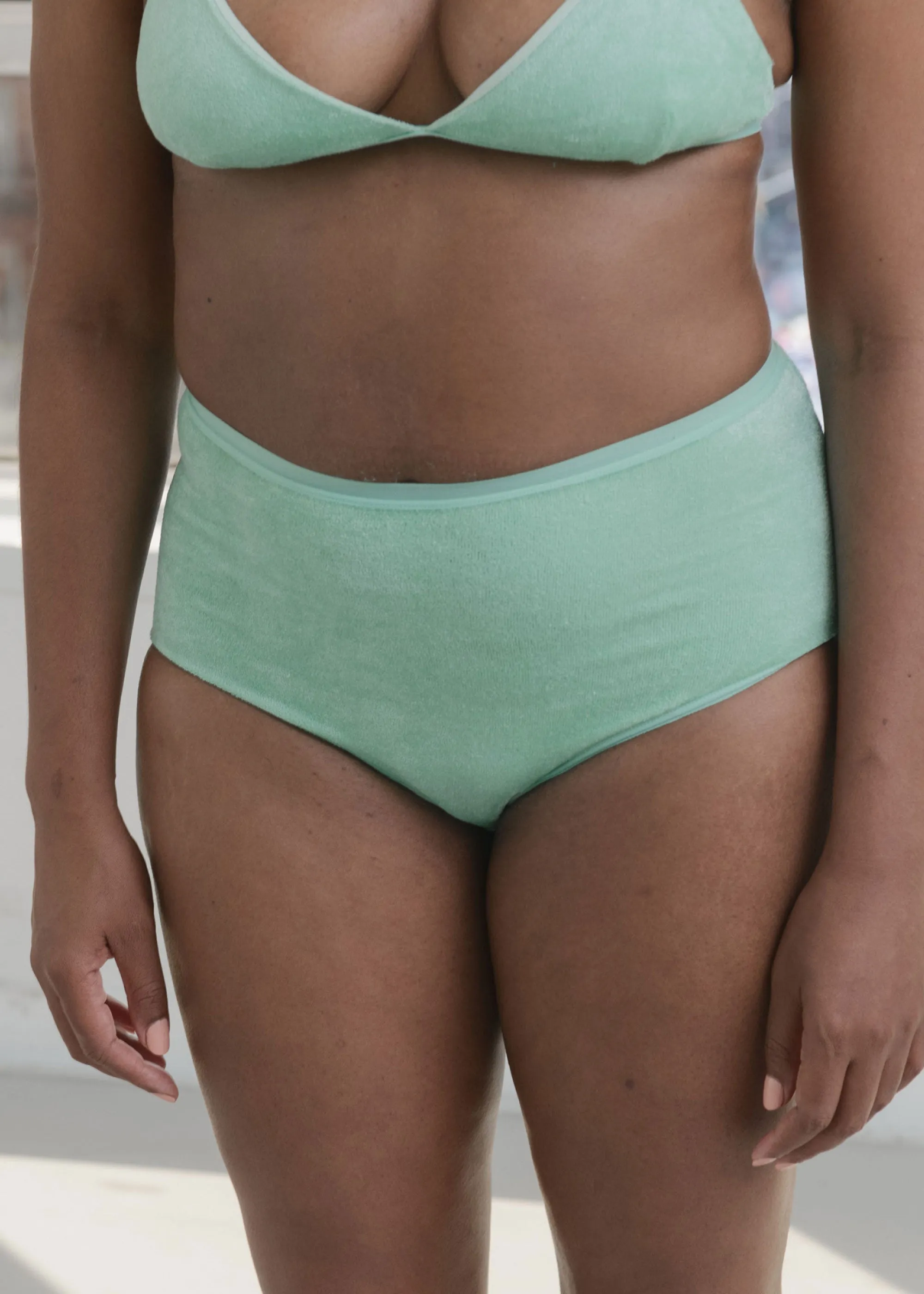 Baserange Highwaist Bell Pants (Telu Green) sold by Penny Sage product image thumbnail 3