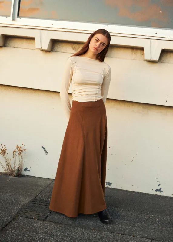 Frances Skirt (Tobacco) sold by Penny Sage
