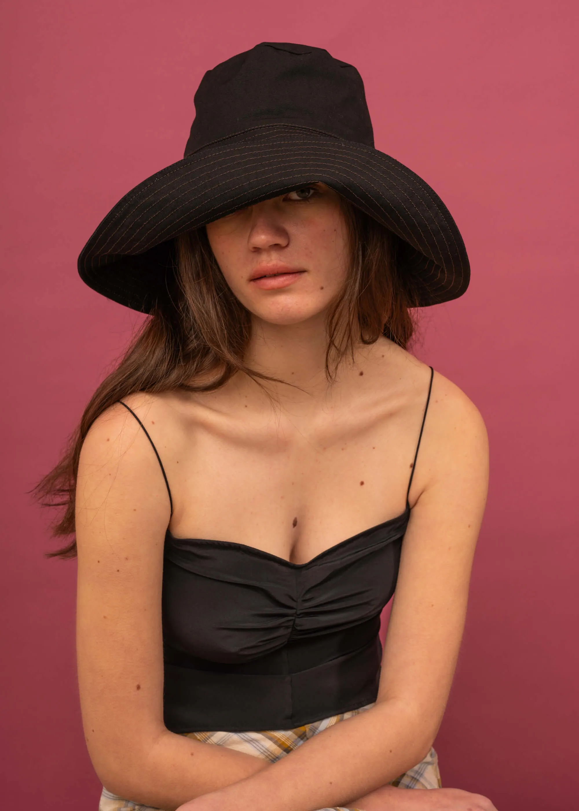 Tom Hat (Black with Brown) sold by Penny Sage product image thumbnail 2