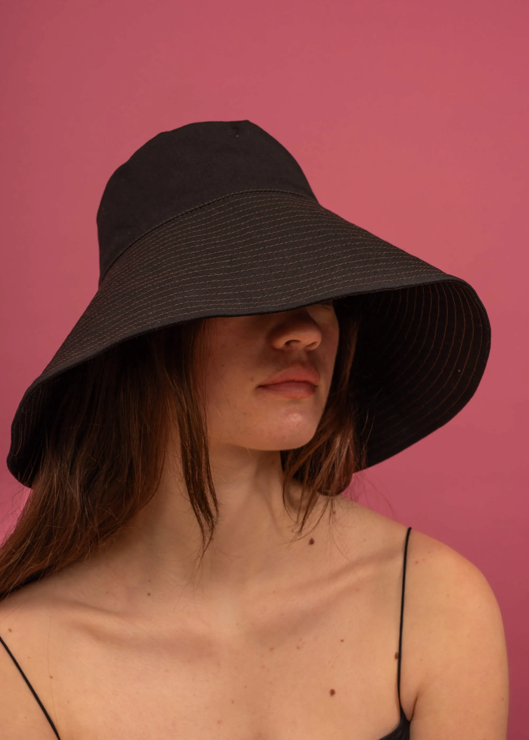 Tom Hat (Black with Brown) sold by Penny Sage