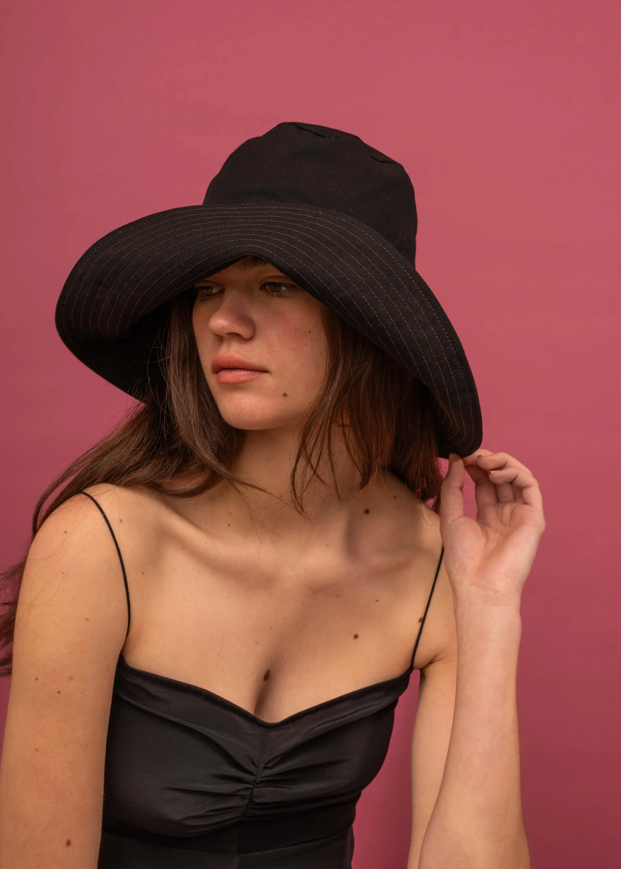 Tom Hat (Black with Brown) sold by Penny Sage product image thumbnail 3