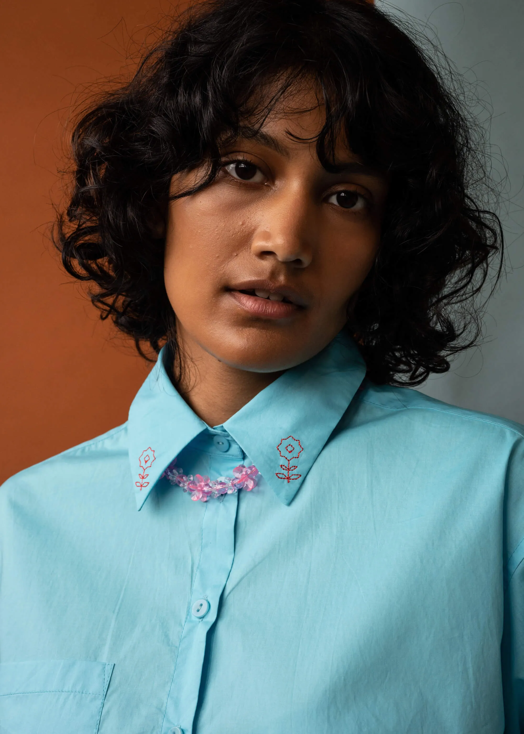 Coastal Shirt (Lagoon Flower) sold by Penny Sage product image thumbnail 4