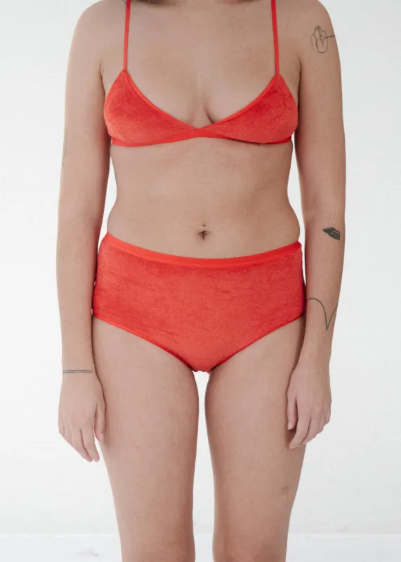 Baserange Highwaist Bell Pants (Mino Red) sold by Penny Sage