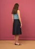 Selvedge Denim Skirt (Indigo Flower) sold by Penny Sage